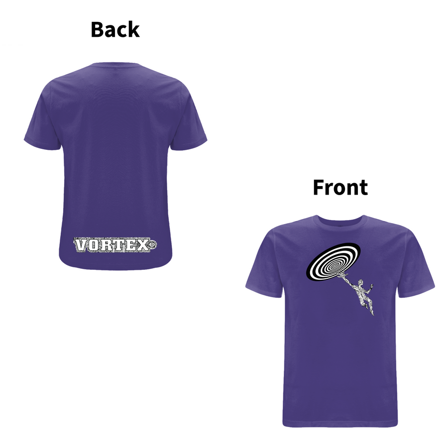 VORTEX - CLOSE ENCOUNTER front and back print organic T-Shirt