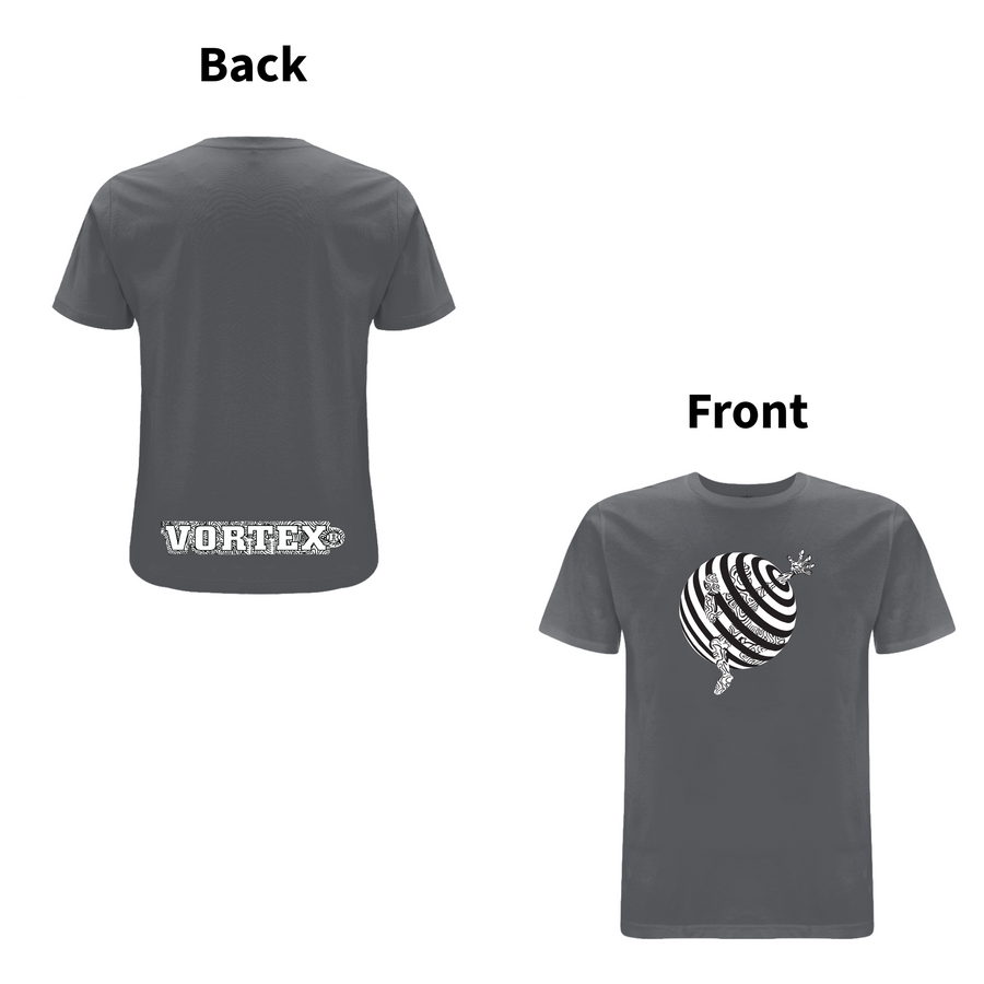 Vortex - TRAPPED front and back print Organic T-Shirt