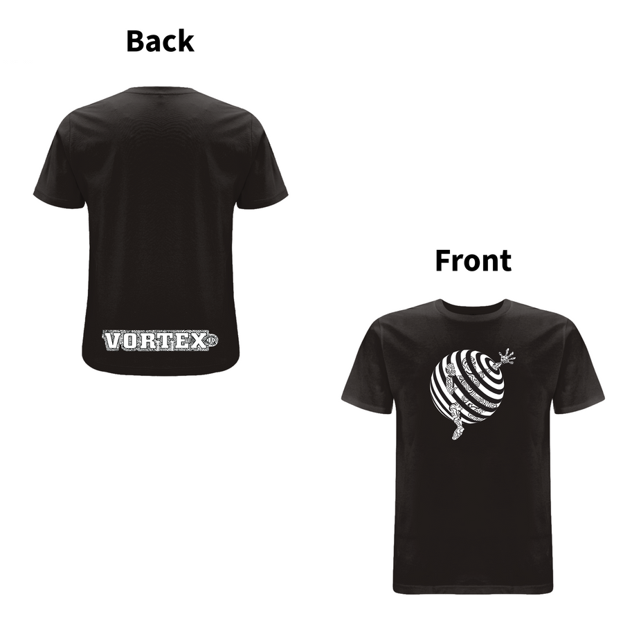 Vortex - TRAPPED front and back print Organic T-Shirt