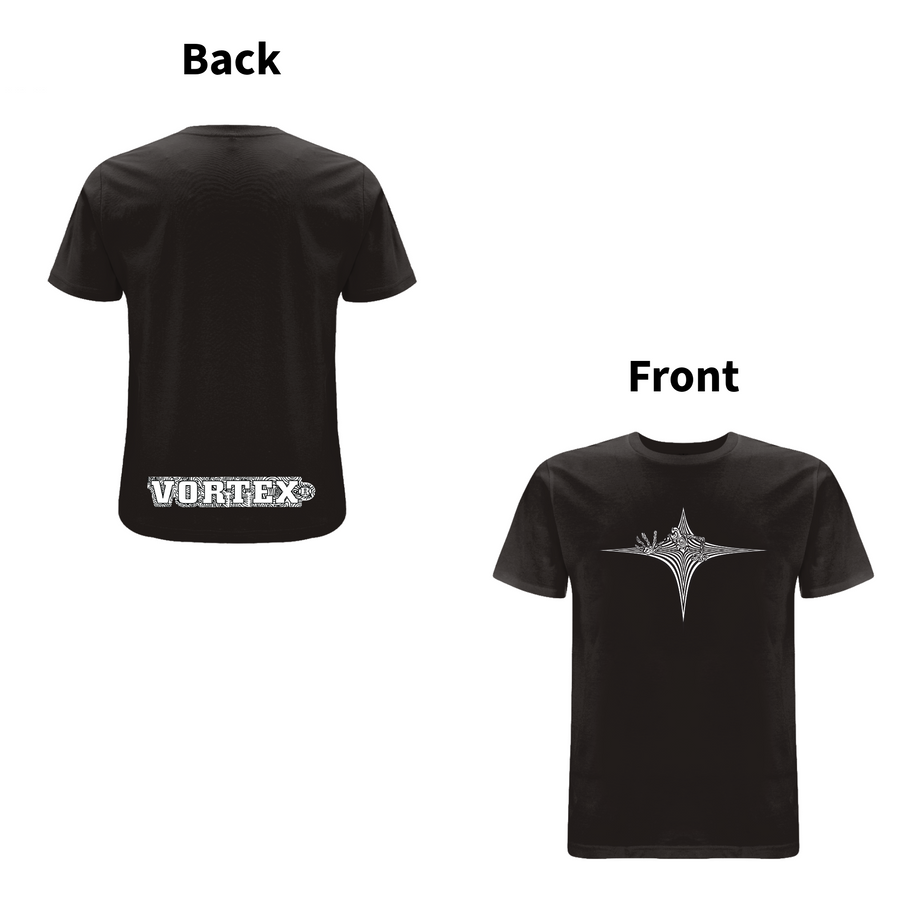 VORTEX -  STARGATE front and back print Organic T-Shirt