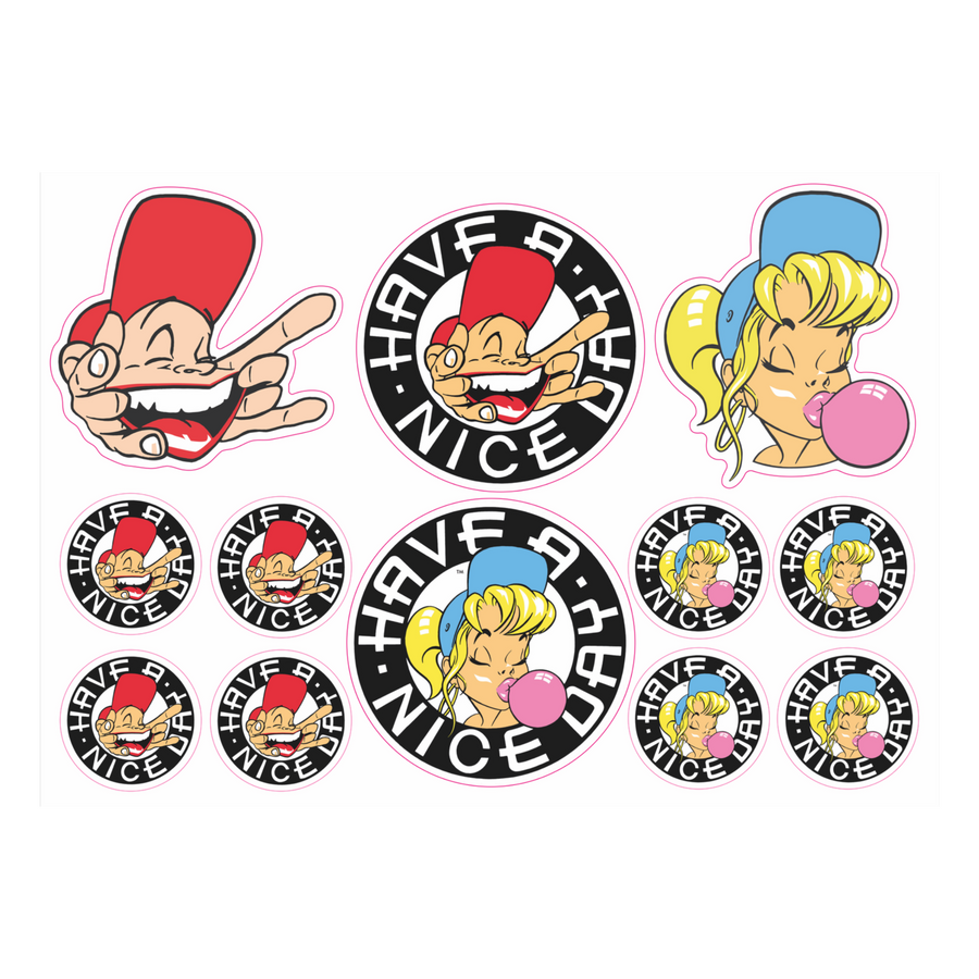 Haveanicedaylondonstore SAM and SHURL Sticker Sheet 001