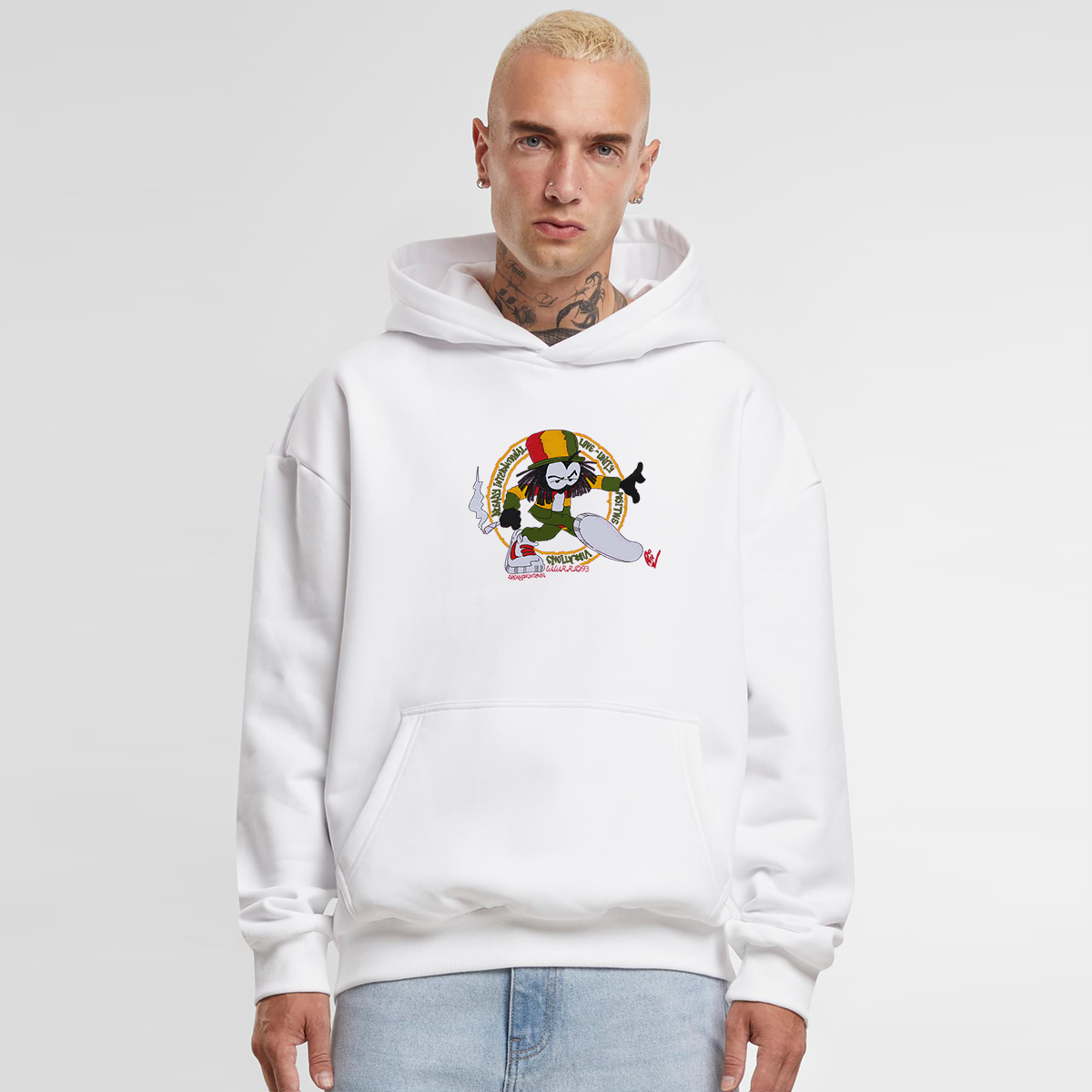 Dready Positive Vibrations, Ultra-Heavy Embroidered 500g Hood