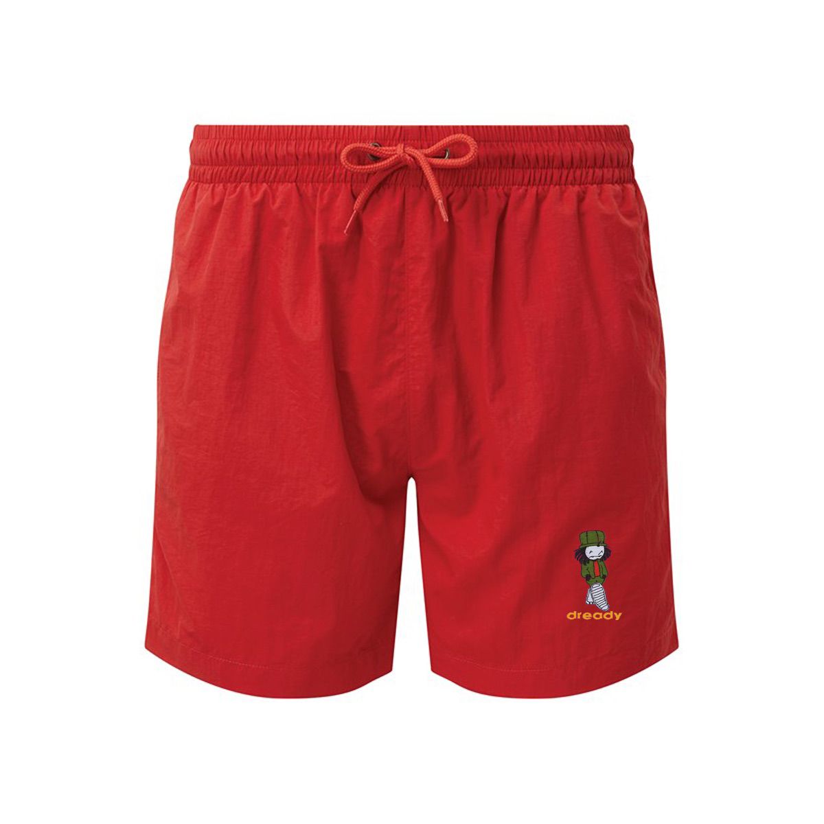 Dready Walking Man Embroidered Swim Shorts