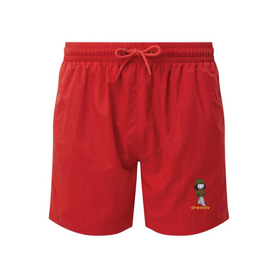 DREADY Walking Man Embroidered Swim Shorts