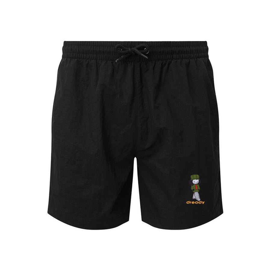 DREADY Walking Man Embroidered Swim Shorts