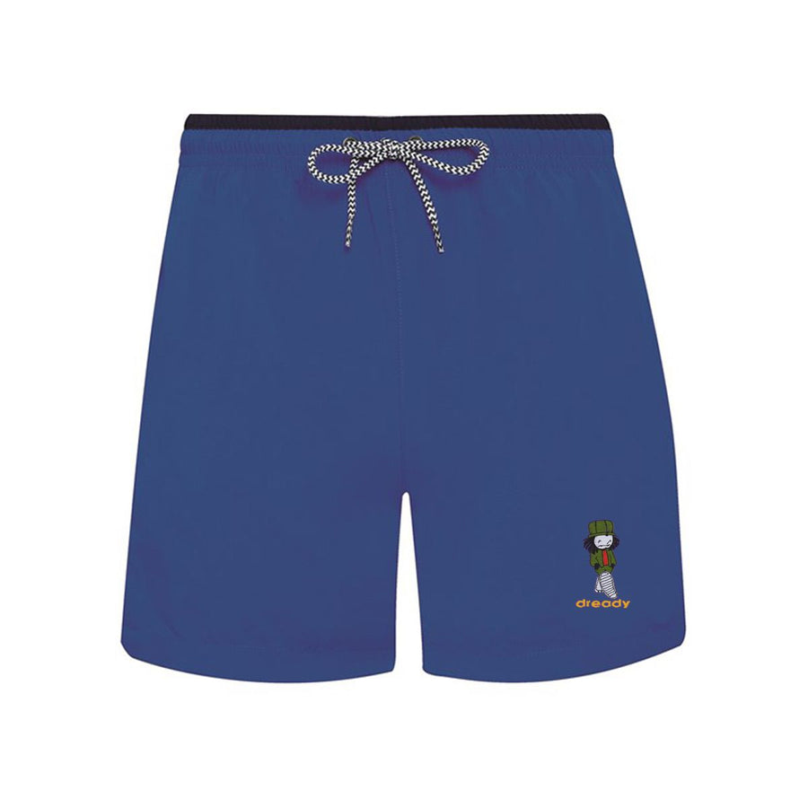 DREADY Walking Man Embroidered Swim Shorts