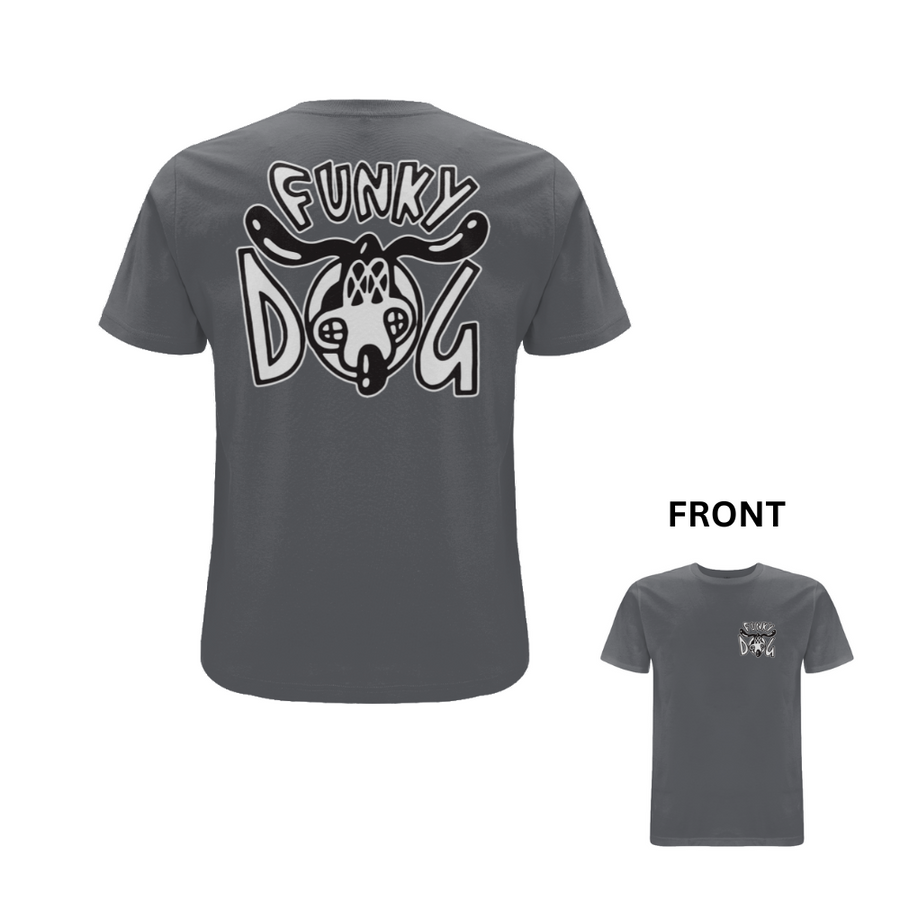 Funky Dog Logo T-Shirt - front and back print - Dready Original