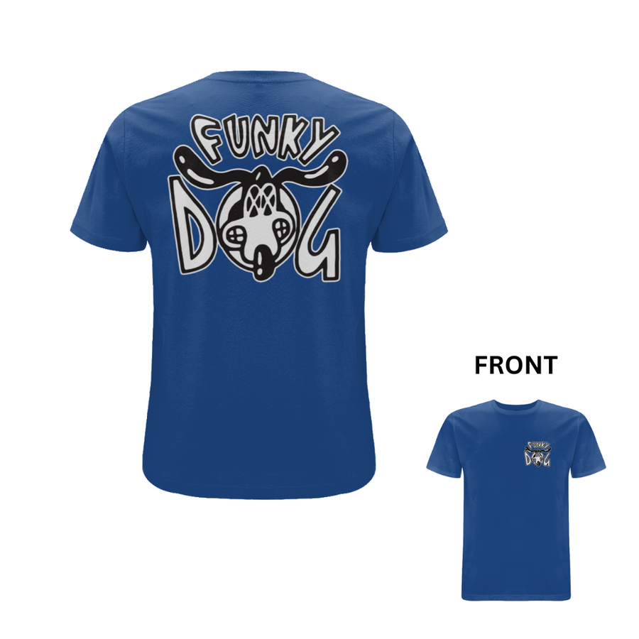 Funky Dog Logo T-Shirt - front and back print - Dready Original
