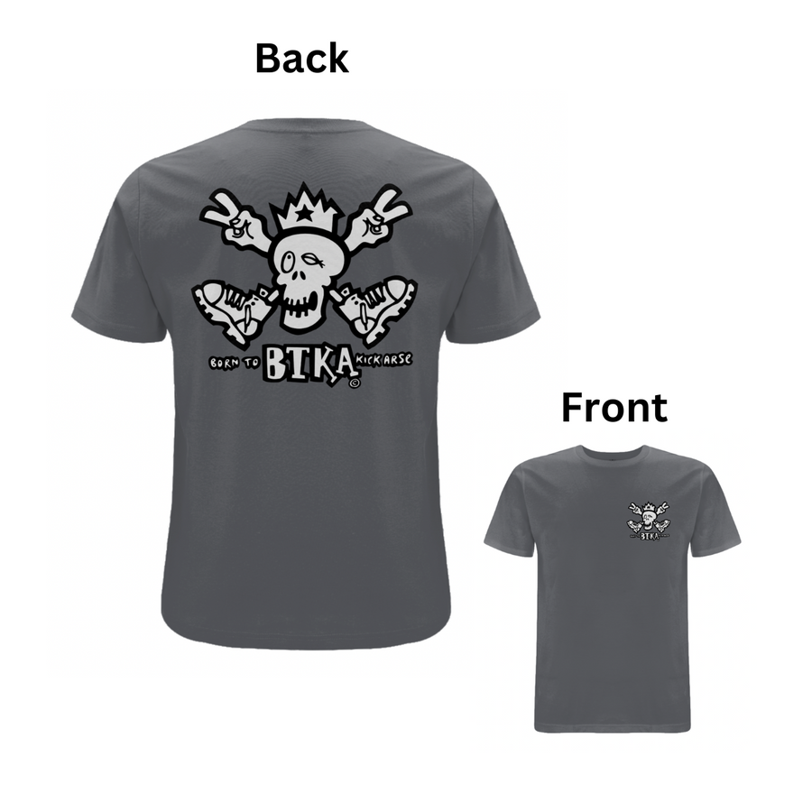 BTKA CLASSIC BACK AND FRONT LOGO-SHORT SLEEVE T-SHIRT - A HAVE A NICE DAY BRAND - Dready Original