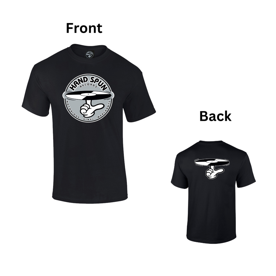 Handspun Records Front and Back Logo T-shirt - Dready Original