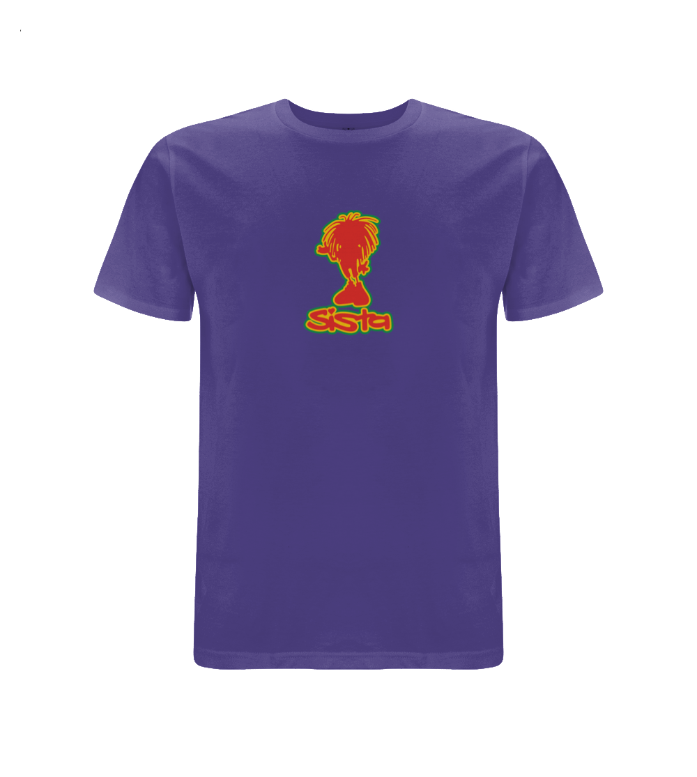 Sista Small Silhouette Front Print T-Shirt - Dready Original