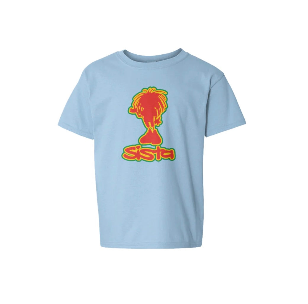 Sista T-shirt med stor silhuet foran