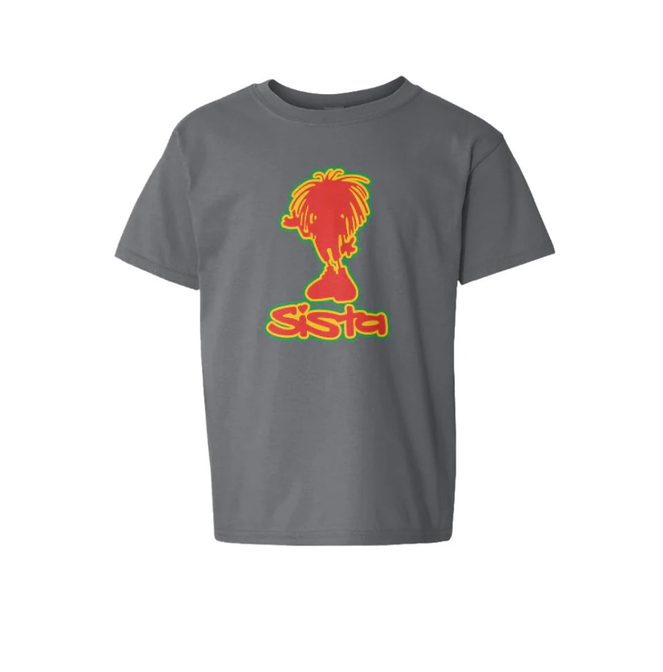 Sista T-shirt med stor silhuet foran