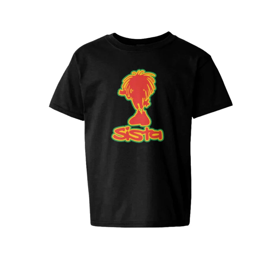 Sista T-shirt med stor silhuet foran