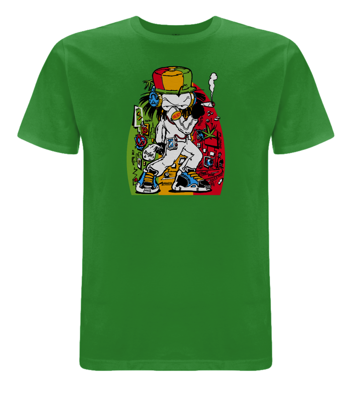Dready Ruffneck front print T-Shirt - Dready Original