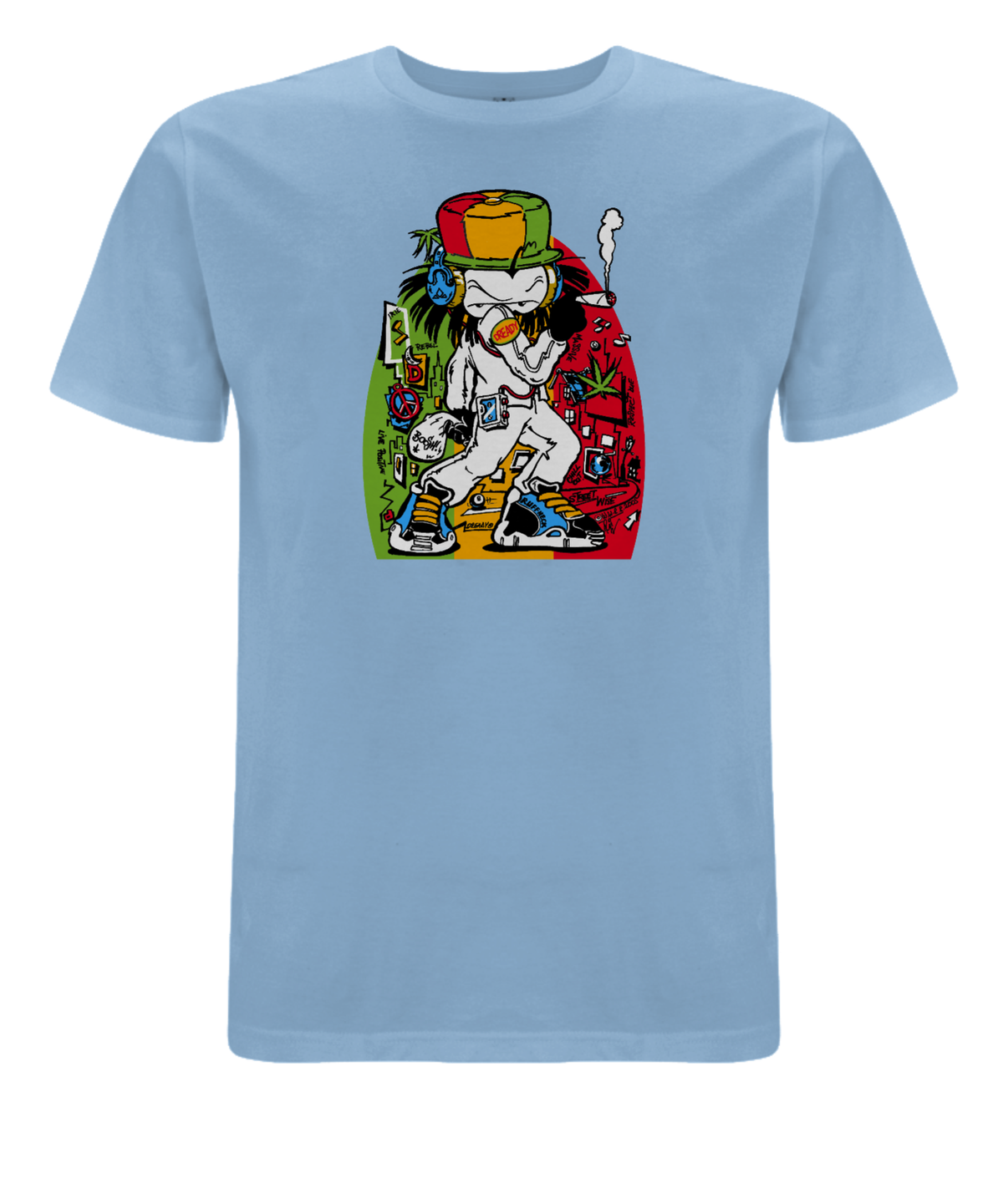 Dready Ruffneck front print T-Shirt - Dready Original