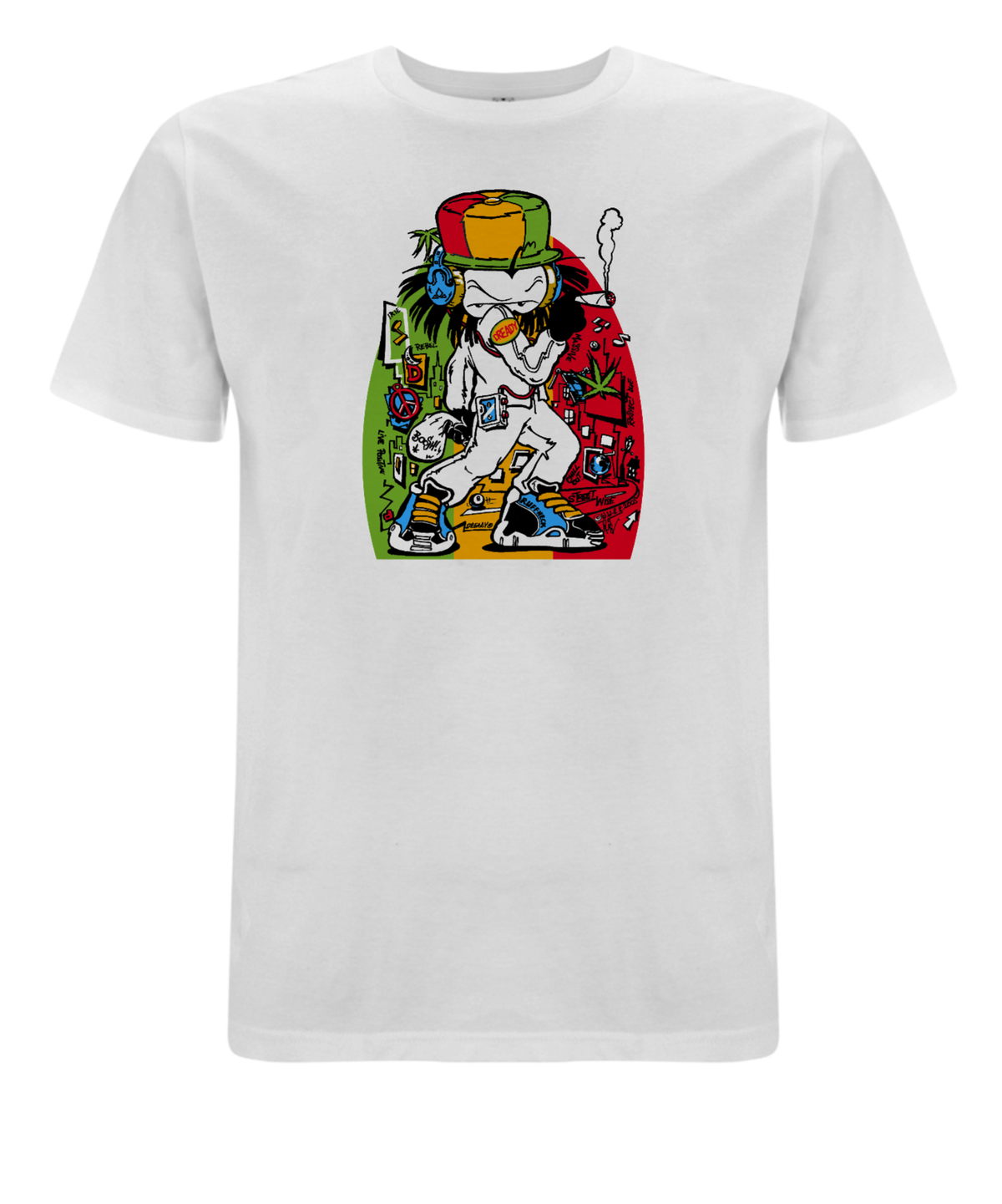Dready Ruffneck front print T-Shirt - Dready Original