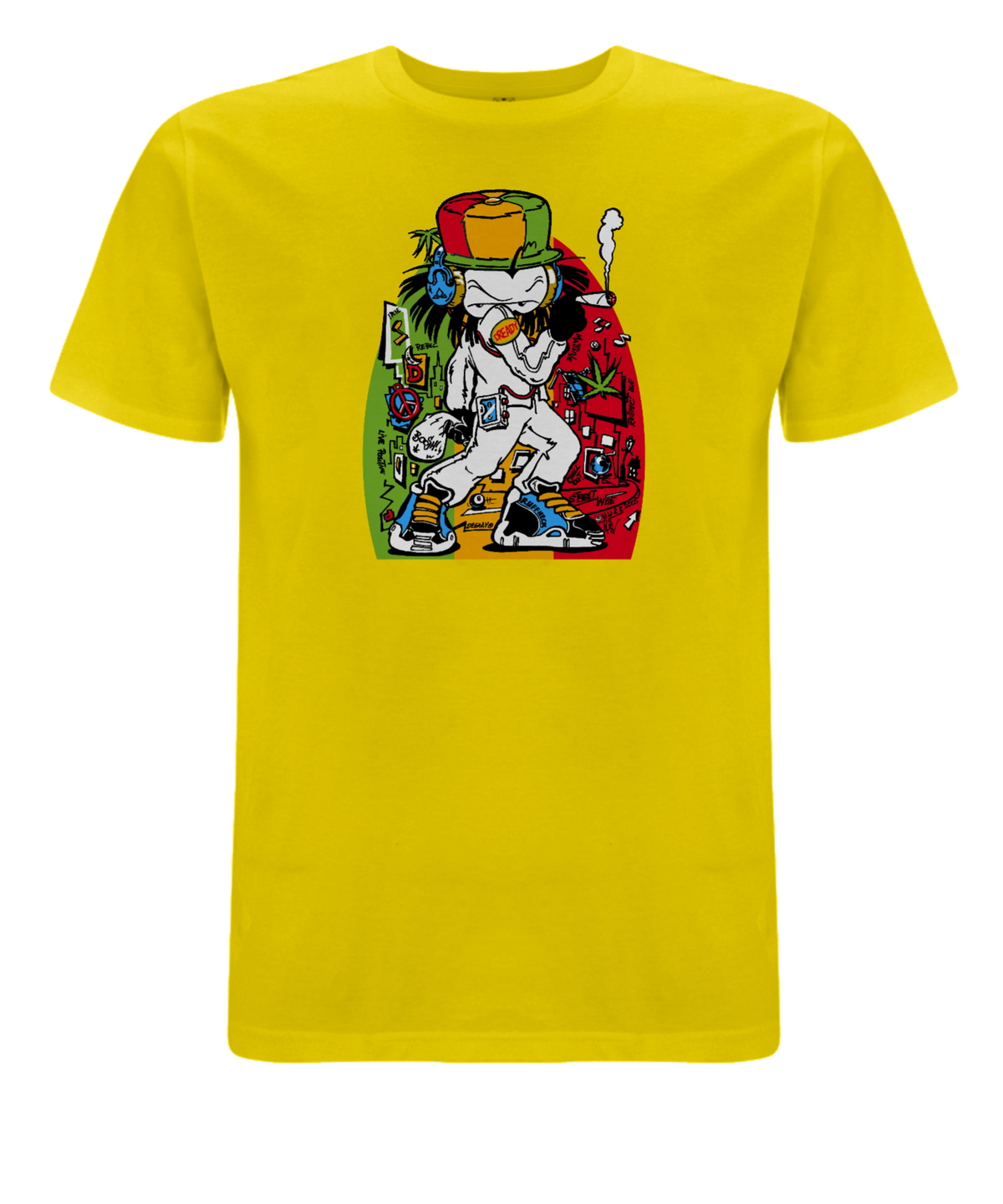 Dready Ruffneck front print T-Shirt - Dready Original