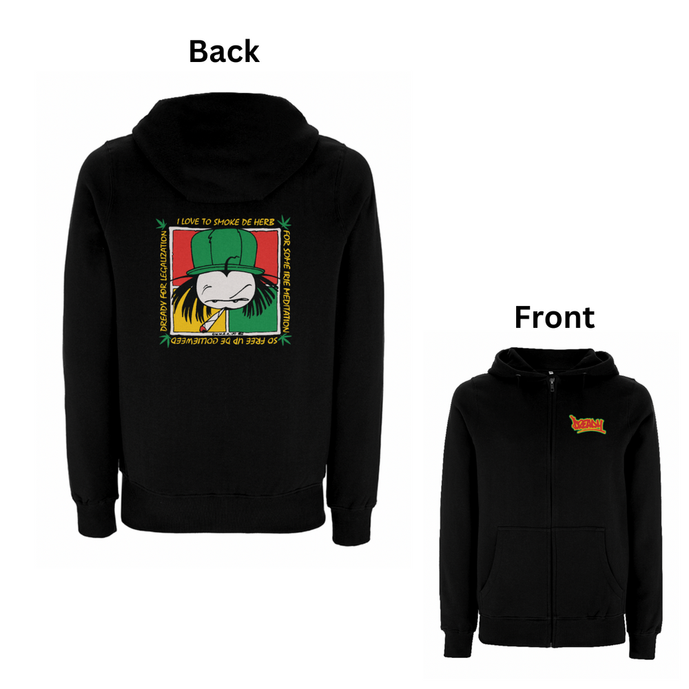 Dready 'Free de herb' Zip hood - Dready Original