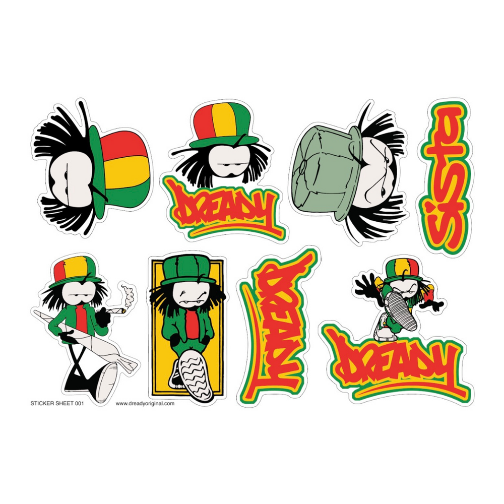 DREADY Original Classic Sticker Sheet 001 - Dready Original