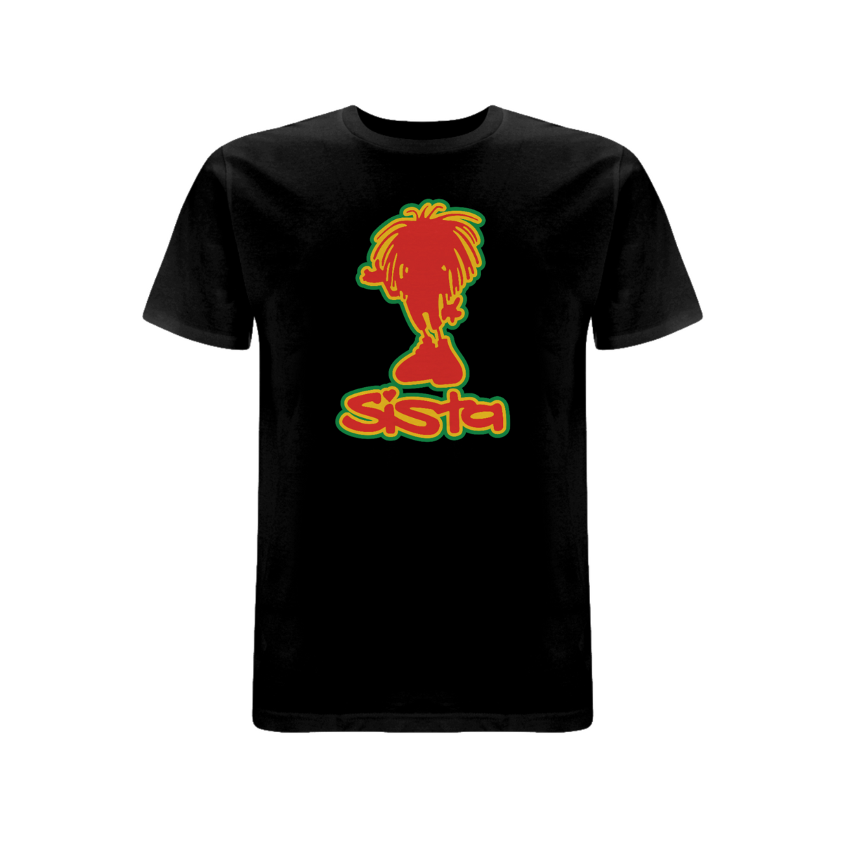 Sista silhouette front print T-shirt - Dready Original