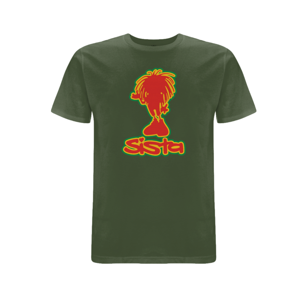 Sista silhouette front print T-shirt - Dready Original