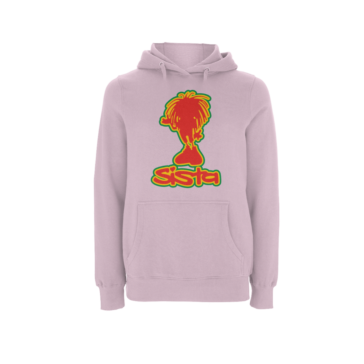 Sista Silhouette Front Print Hood - Dready Original