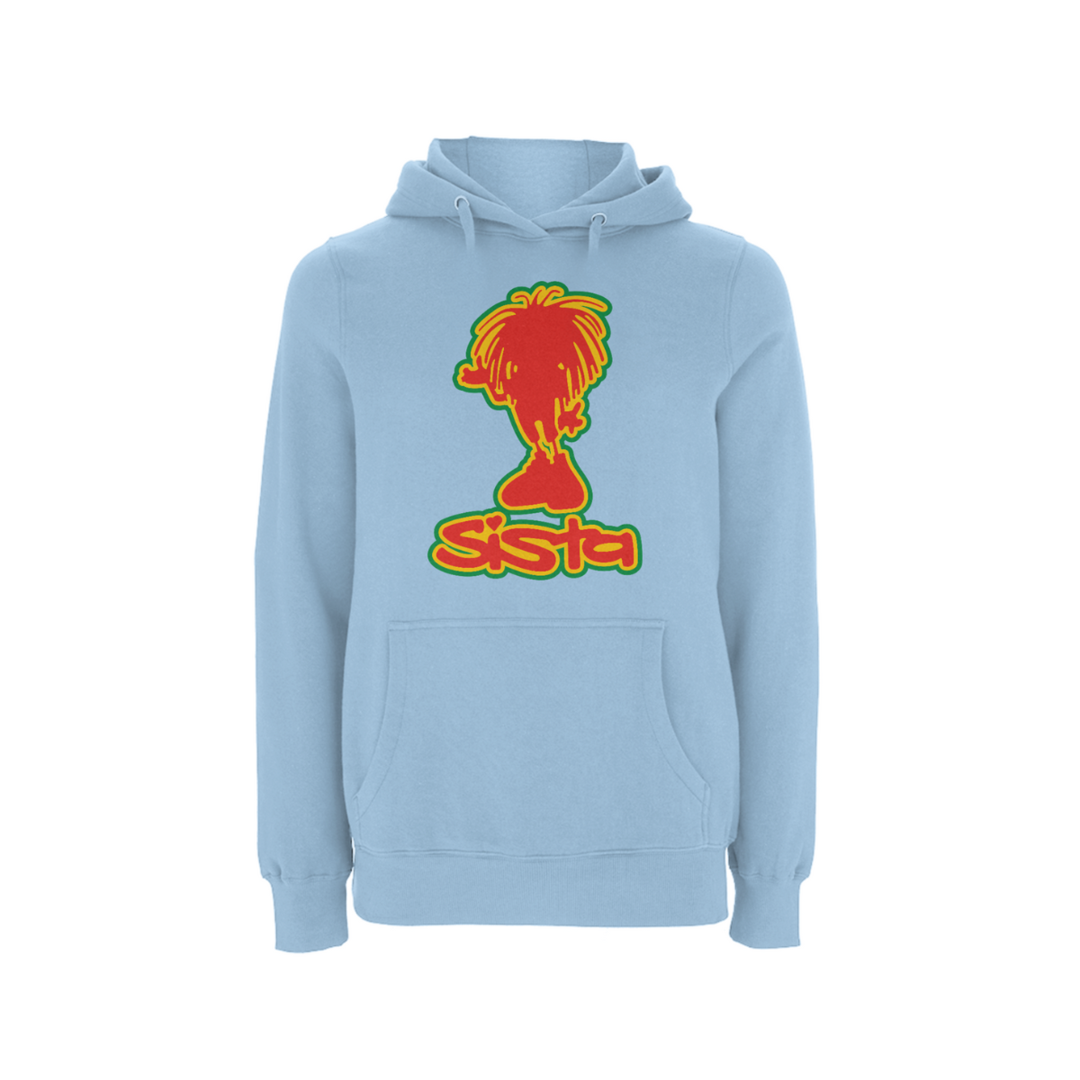 Sista Silhouette Front Print Hood - Dready Original