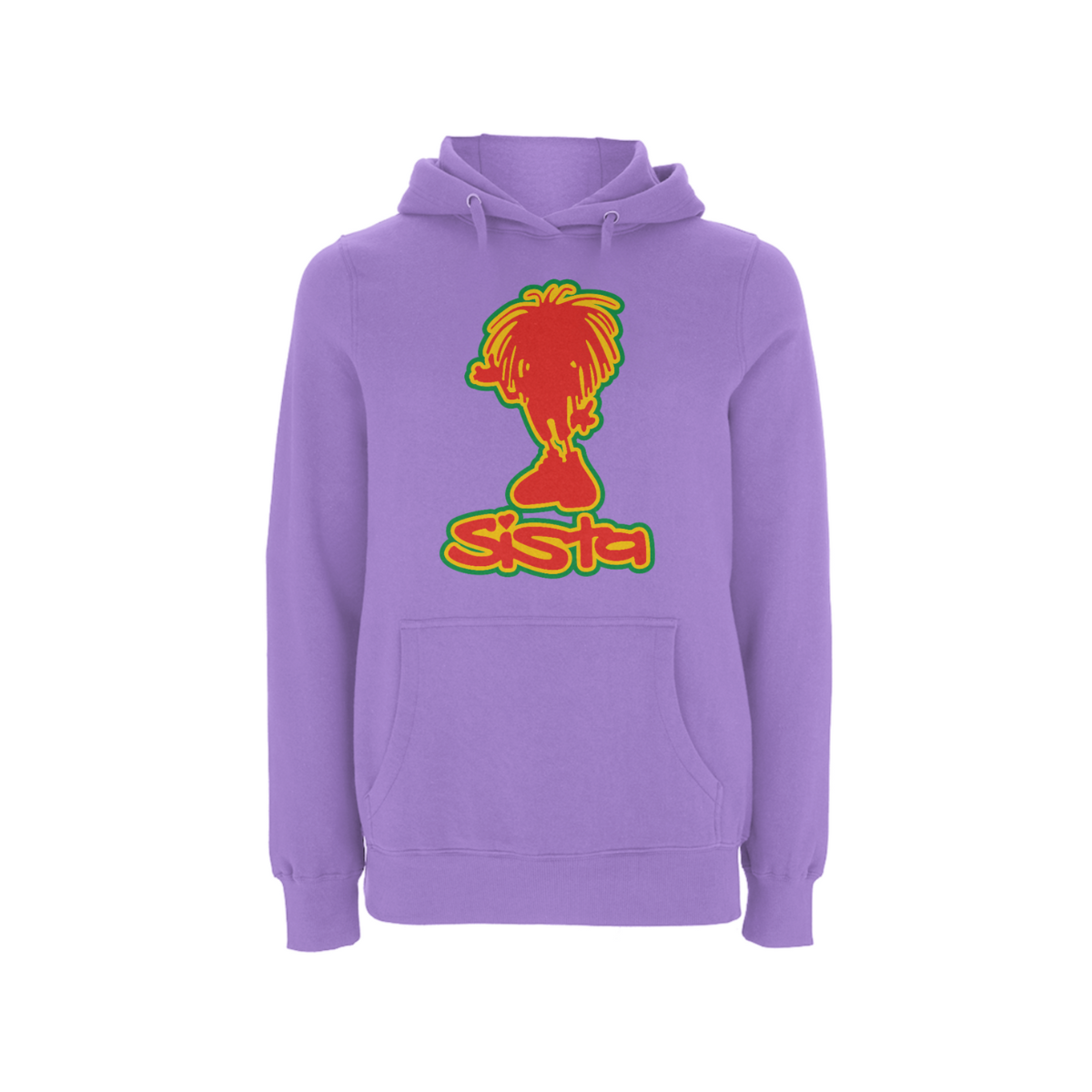 Sista Silhouette Front Print Hood - Dready Original