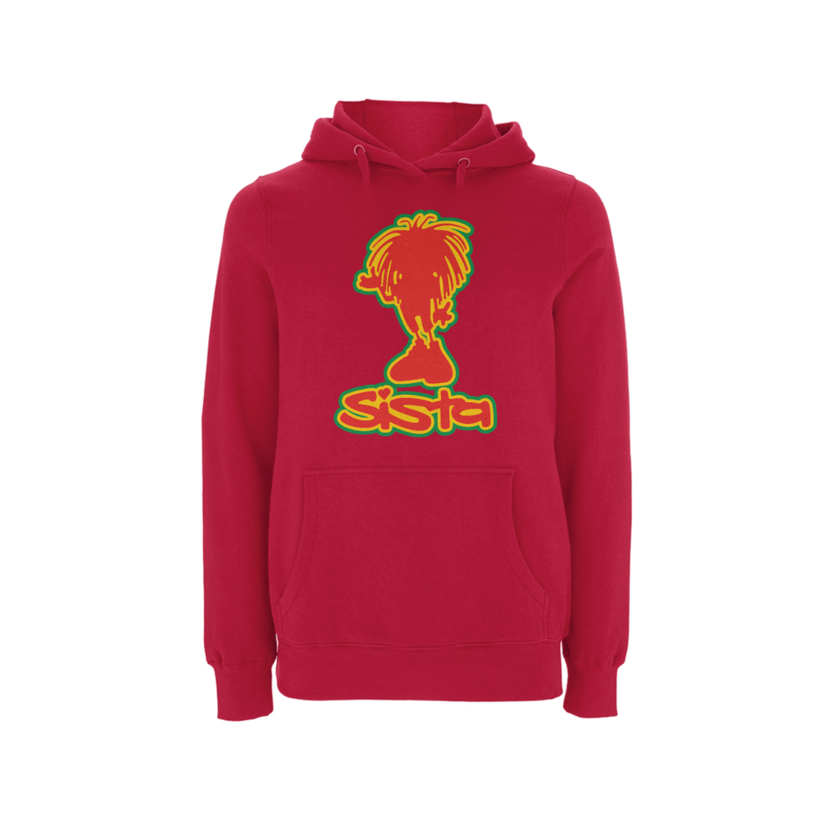 Sista Silhouette Front Print Hood - Dready Original