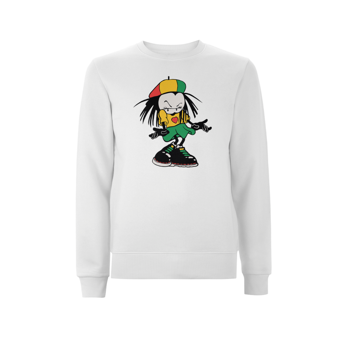 Sista Manners Front Print Sweathshirt - Dready Original