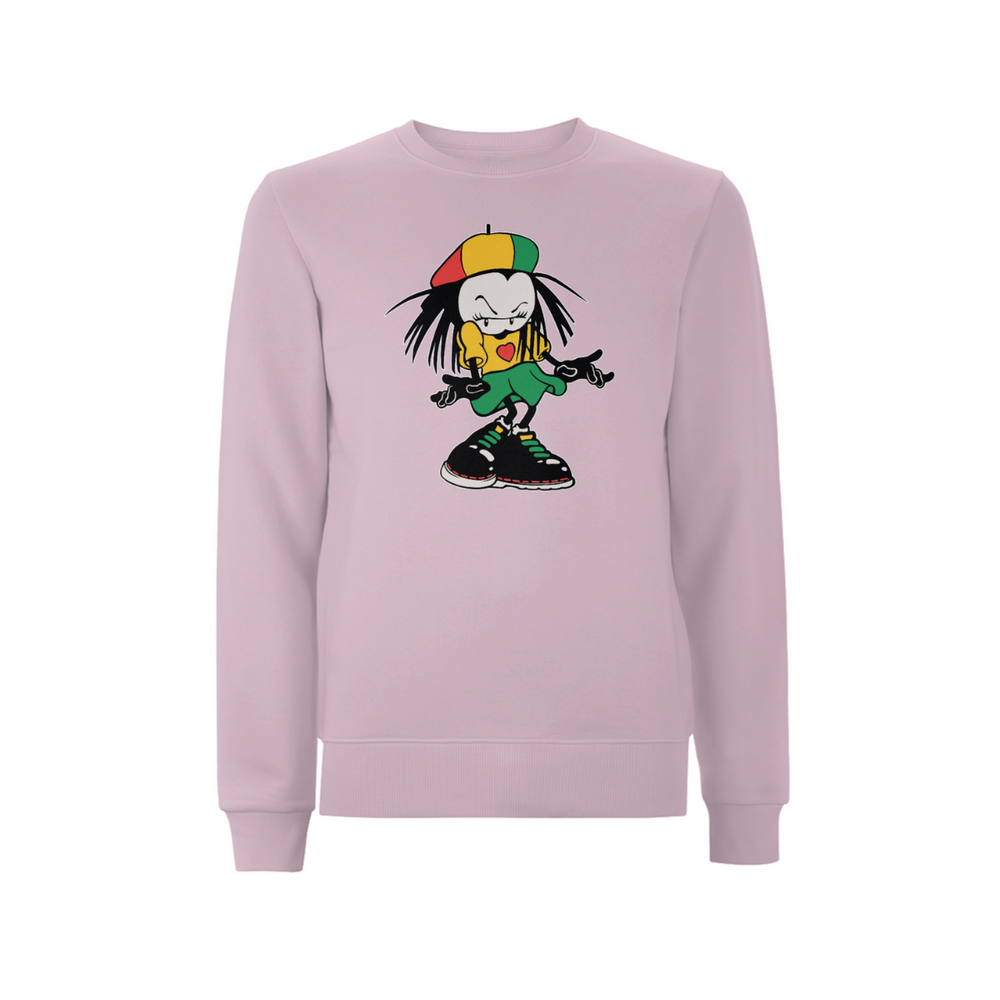 Sista Manners Front Print Sweathshirt - Dready Original