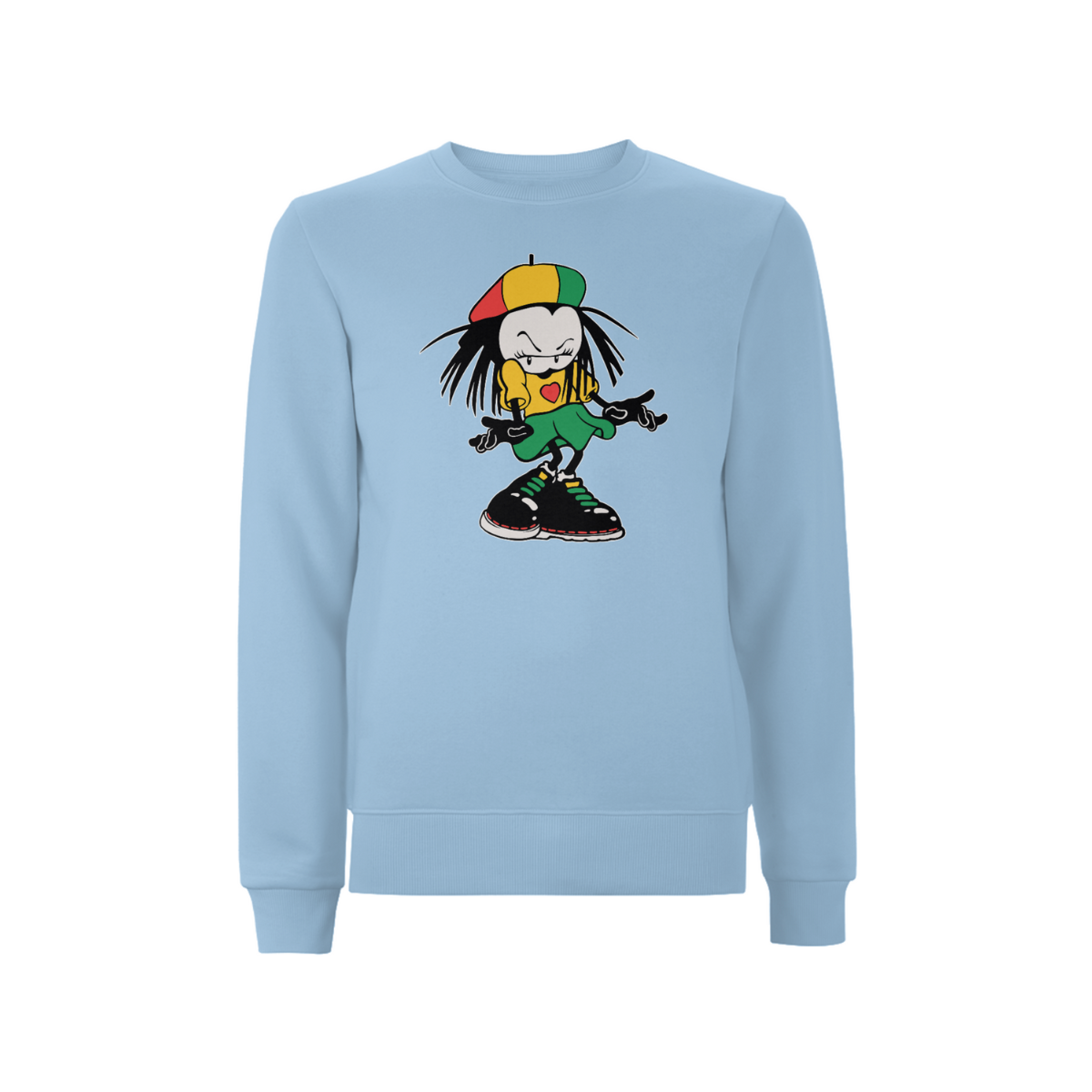 Sista Manners Front Print Sweathshirt - Dready Original