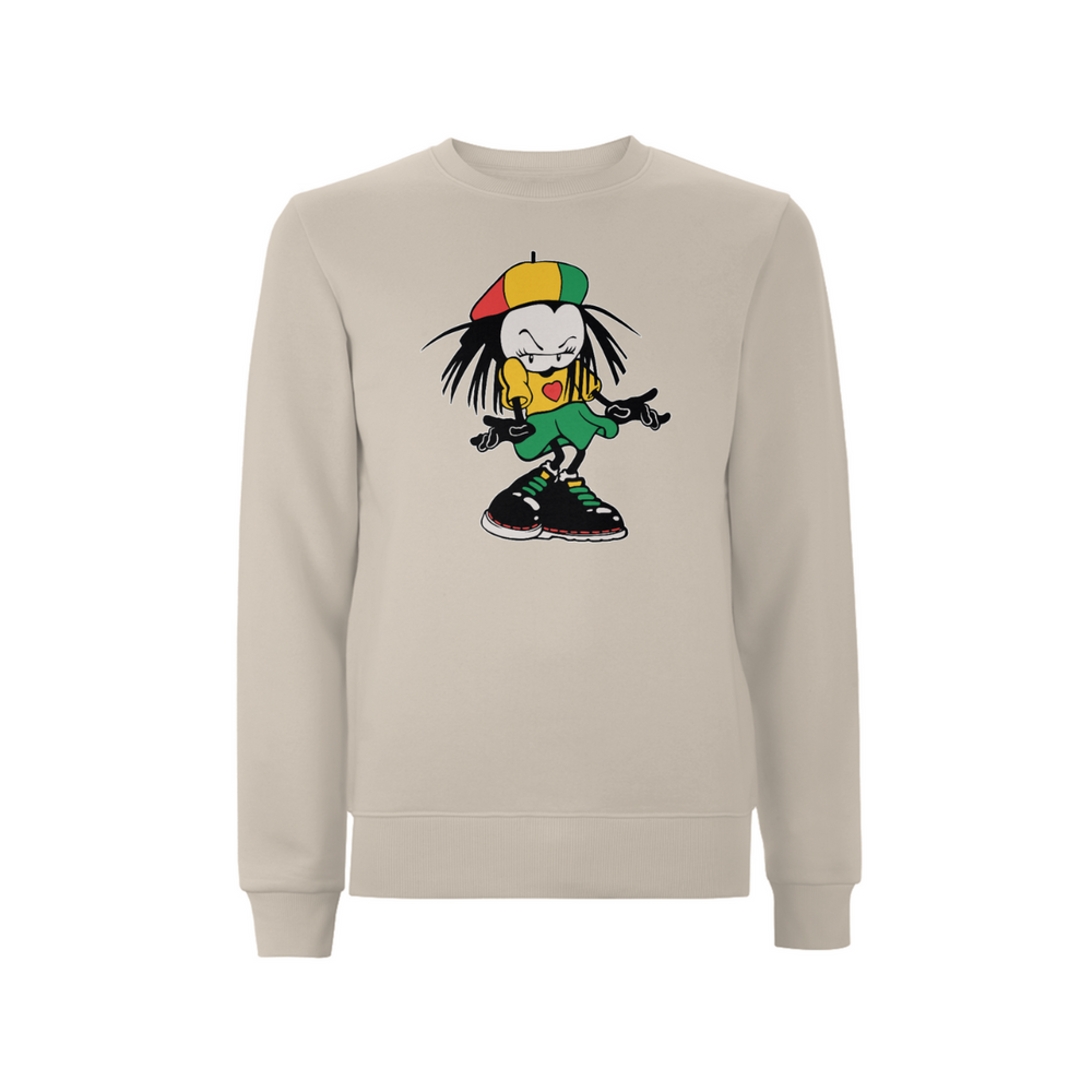 Sista Manners Front Print Sweathshirt - Dready Original