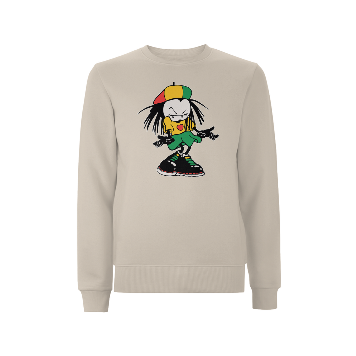 Sista Manners Front Print Sweathshirt - Dready Original