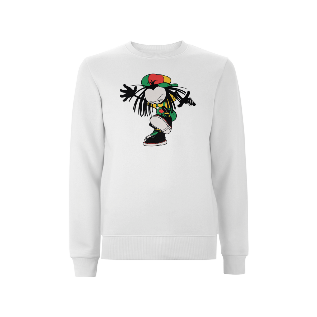 Sista Stamp Front Print Sweathshirt - Dready Original