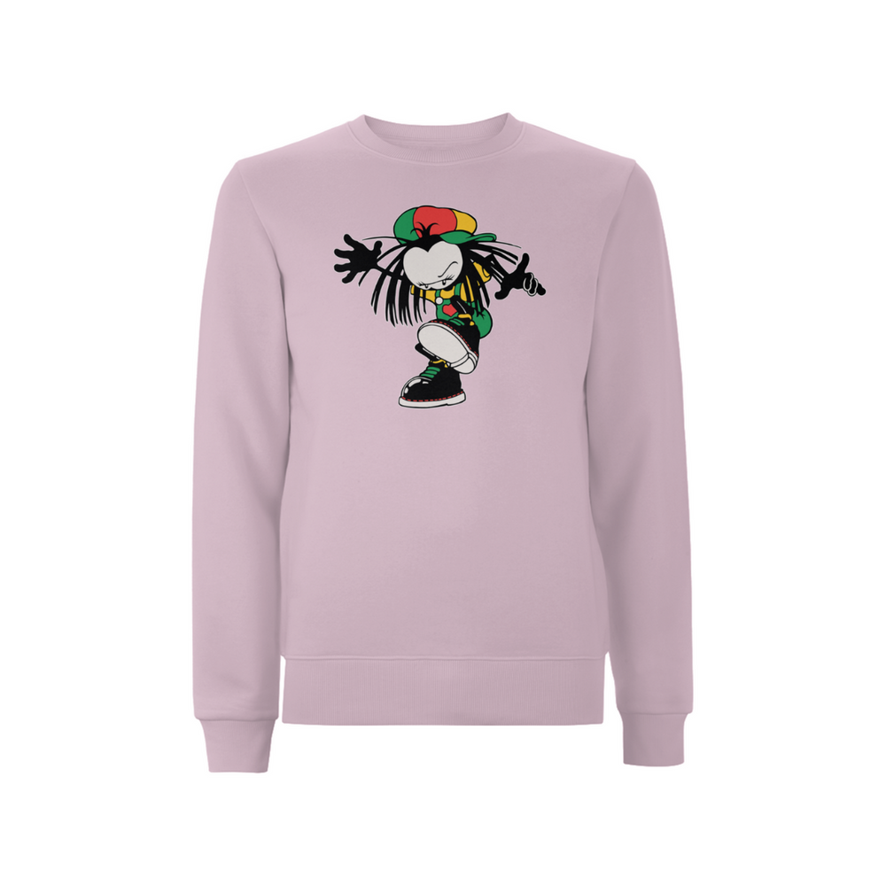 Sista Stamp Front Print Sweathshirt - Dready Original