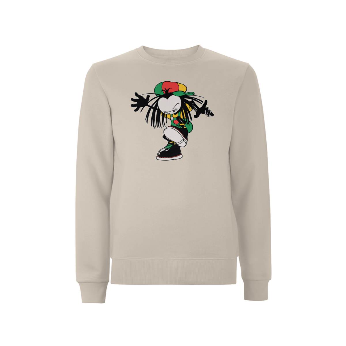 Sista Stamp Front Print Sweathshirt - Dready Original