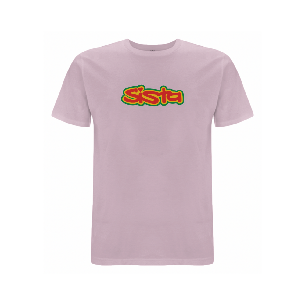 Sista Large logo front print t-shirt - Dready Original