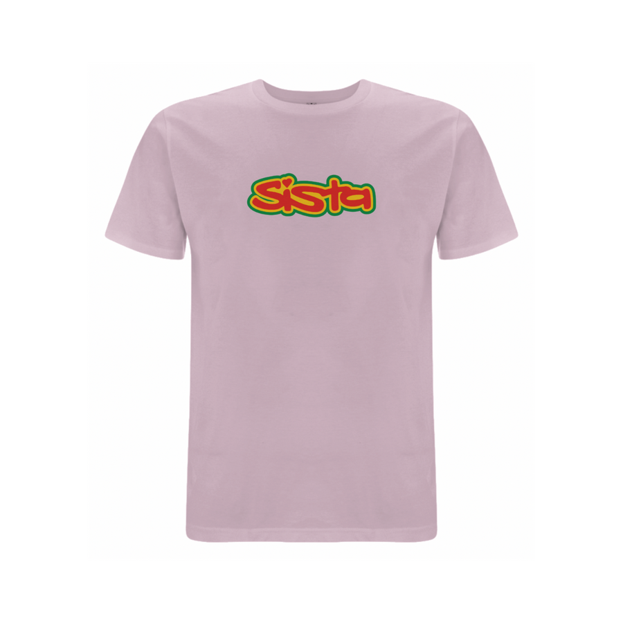 Sista Large logo front print t-shirt - Dready Original