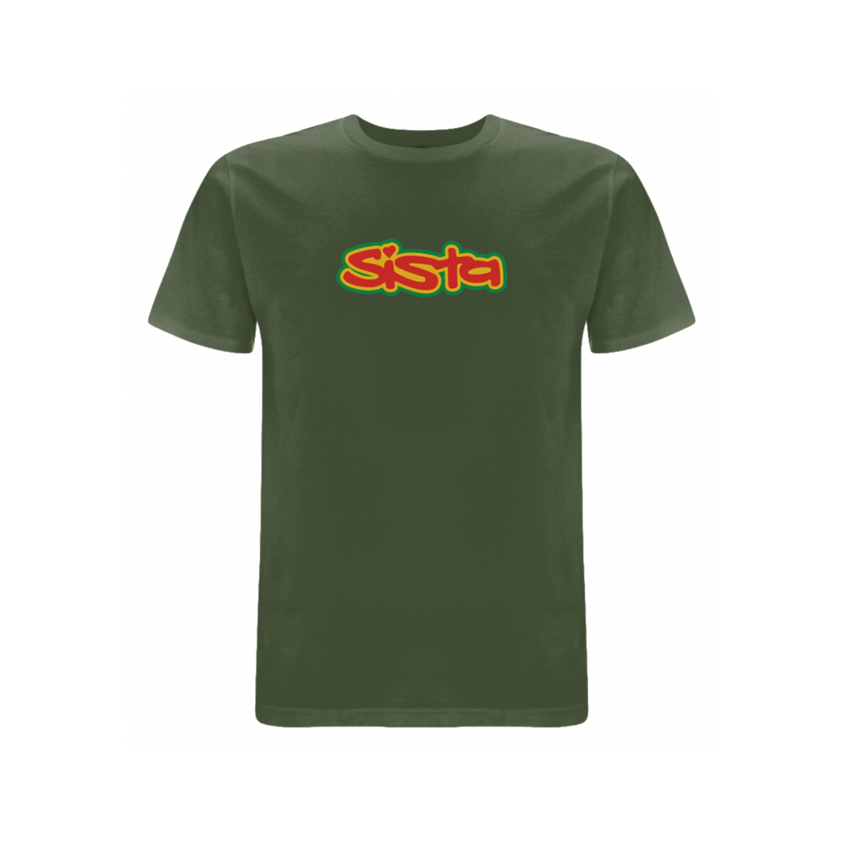 Sista Large logo front print t-shirt - Dready Original
