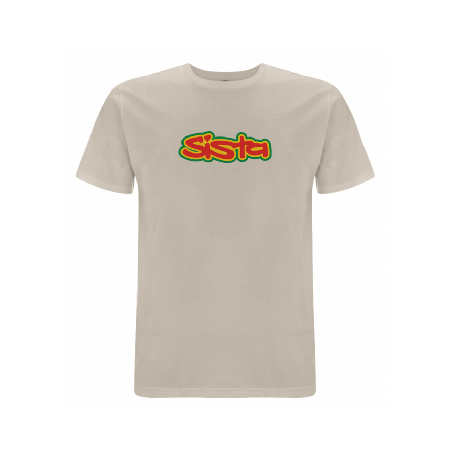 Sista Large logo front print t-shirt - Dready Original