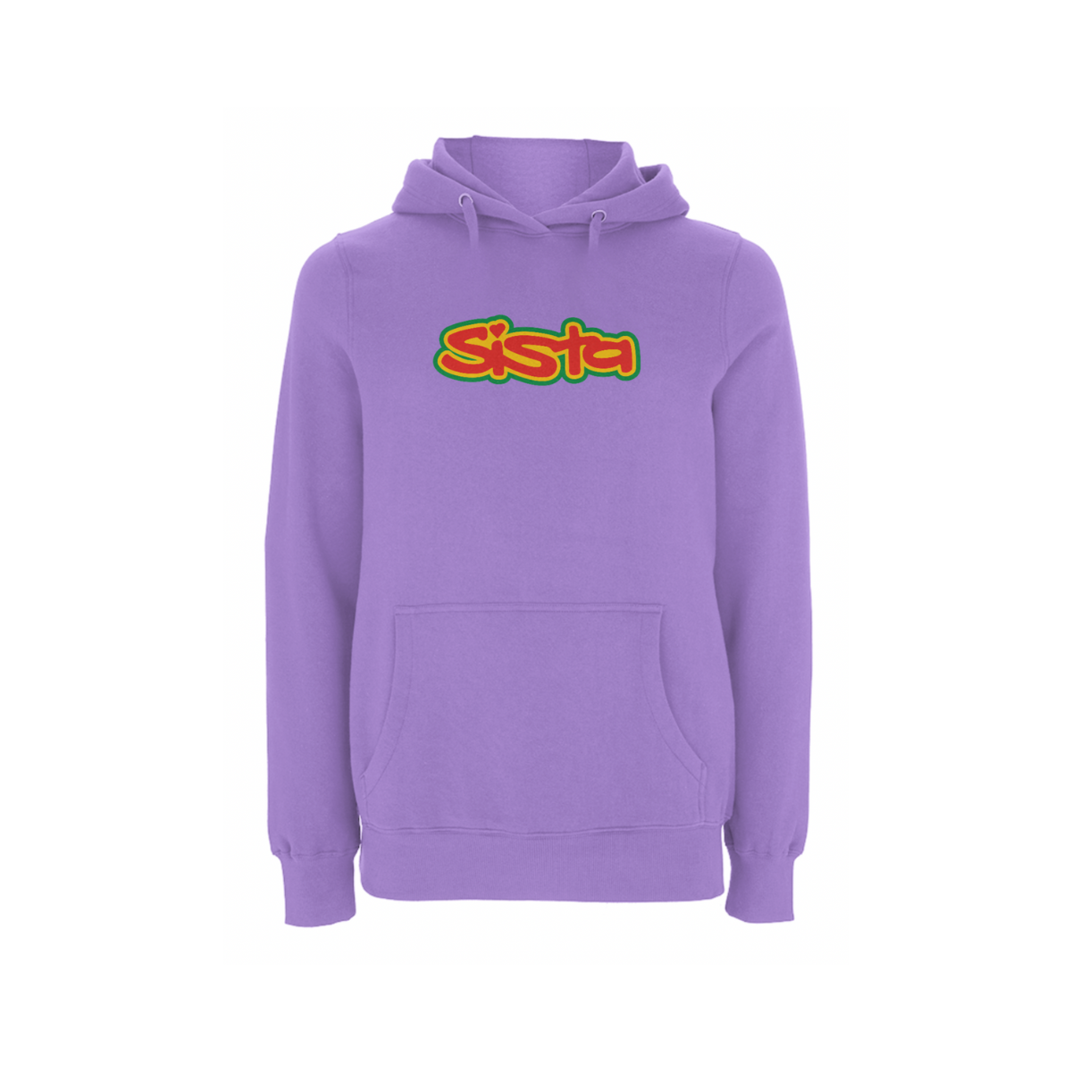 Sista Large Logo Front Print Hood - Dready Original