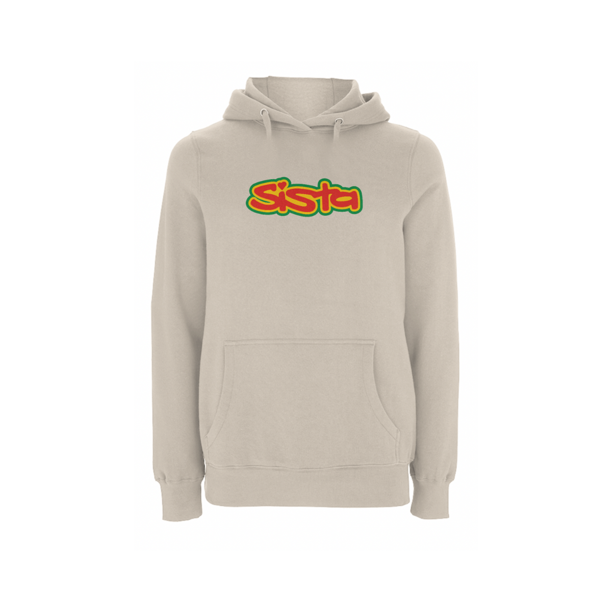 Sista Large Logo Front Print Hood - Dready Original