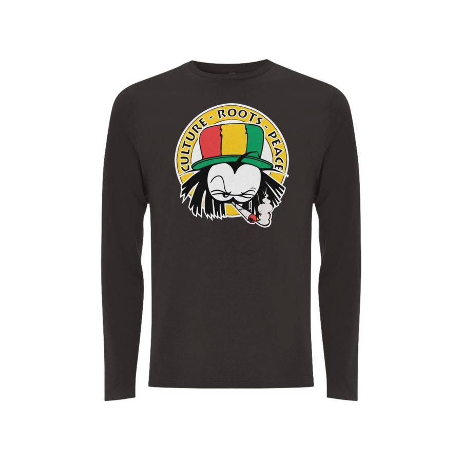 Dready 90s Crest  Front Print Long Sleeve