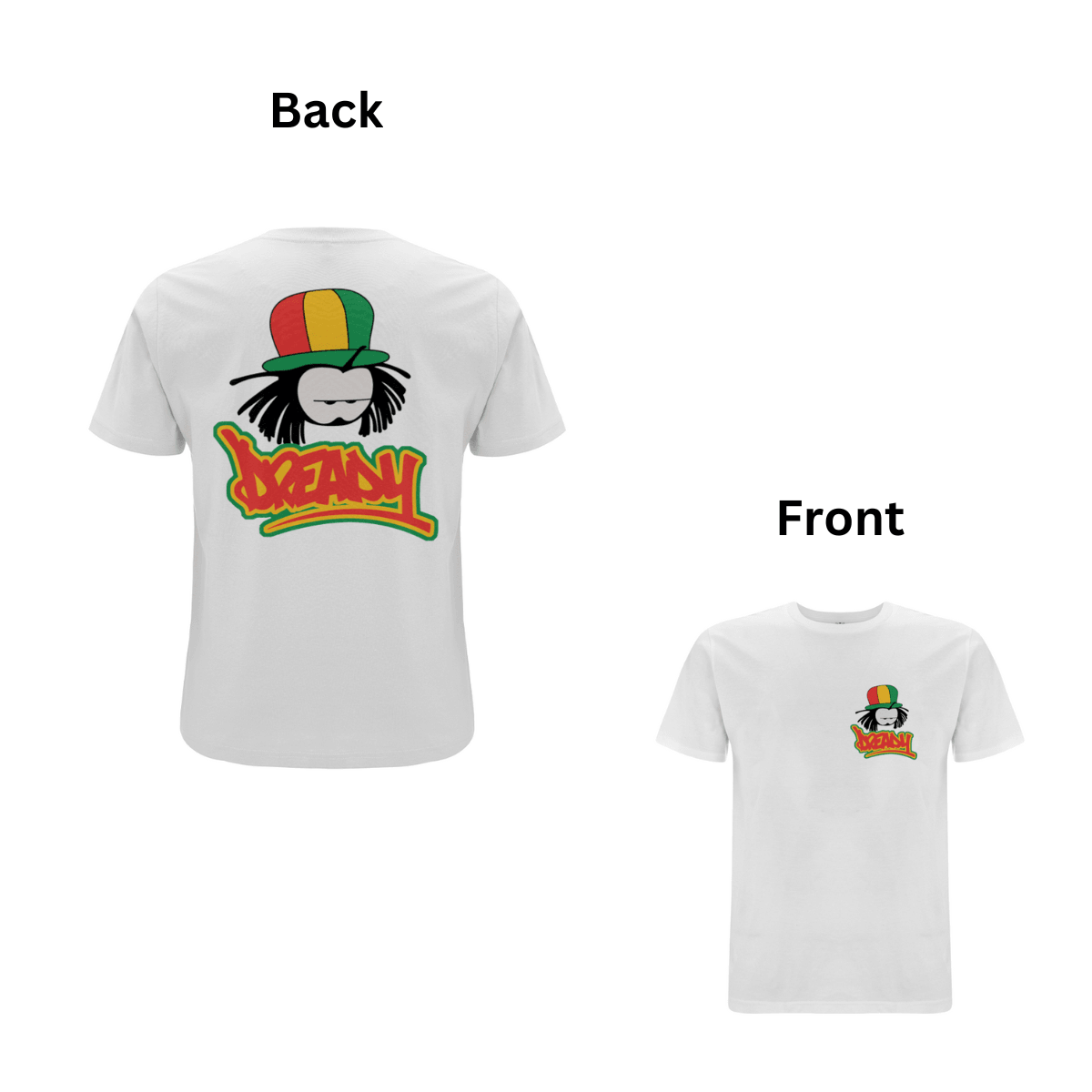 Dready Classic front and back print t-shirt - Dready Original