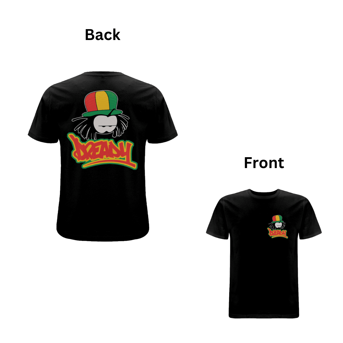 Dready Classic front and back print t-shirt - Dready Original