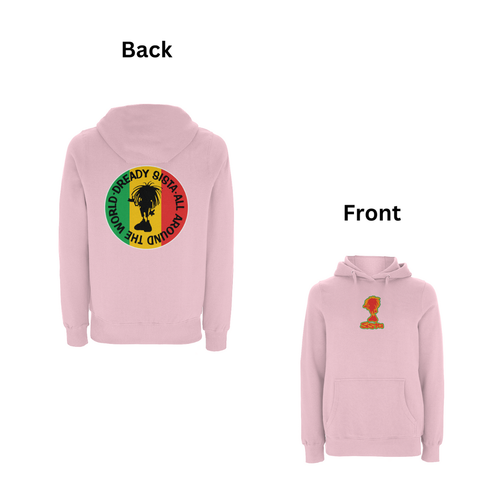 Global Sista front & Back Print Hoodie - Dready Original