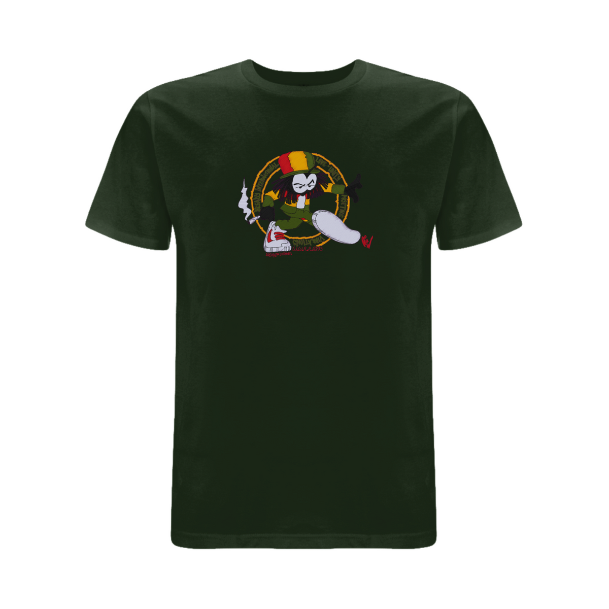 Dready Positive Vibrations Embroidered T-Shirt - Dready Original