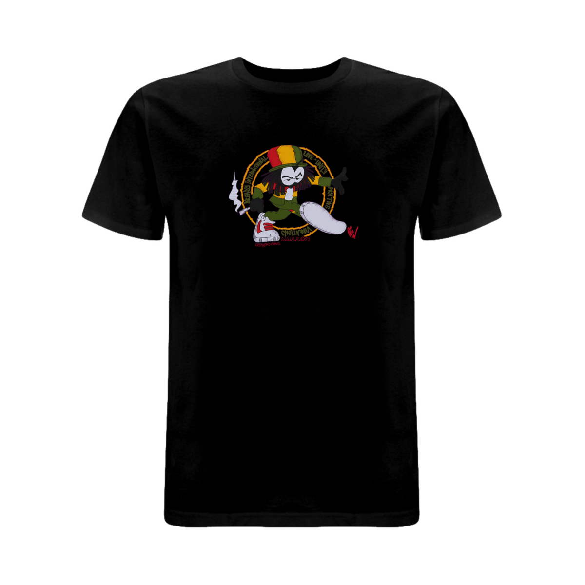 Dready Positive Vibrations Embroidered T-Shirt - Dready Original